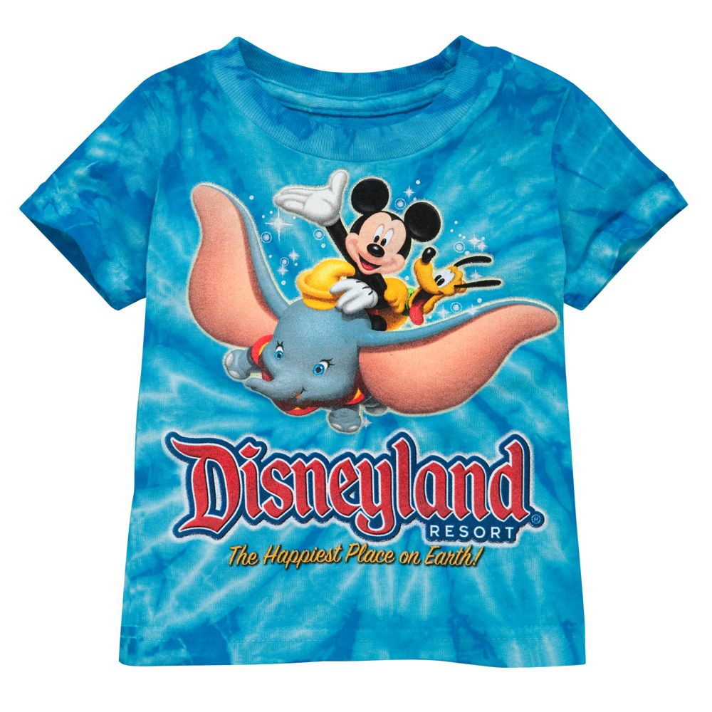 Tie-Dye Disney Storybook Attractions Disneyland Tee for Babies