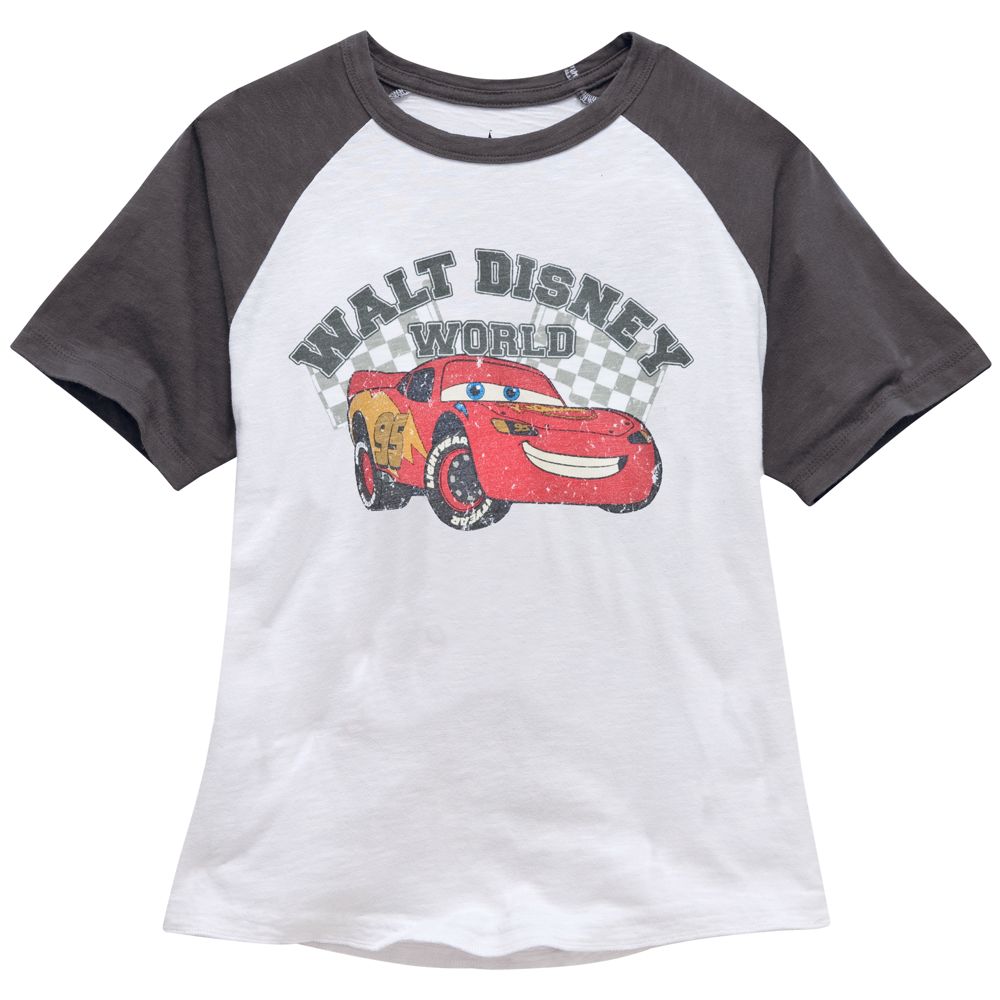 Raglan Walt Disney World Lightning McQueen Tee for Boys