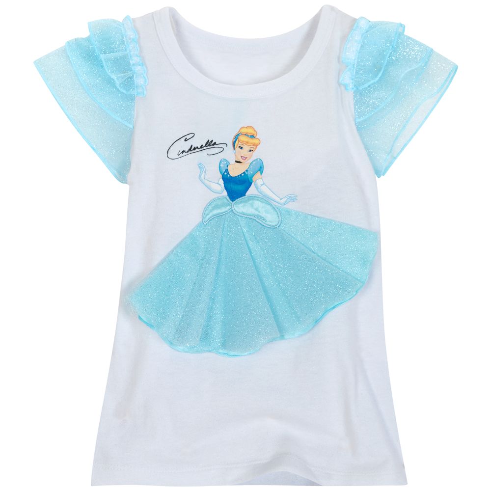 Glittering Gown Cinderella Tee for Girls