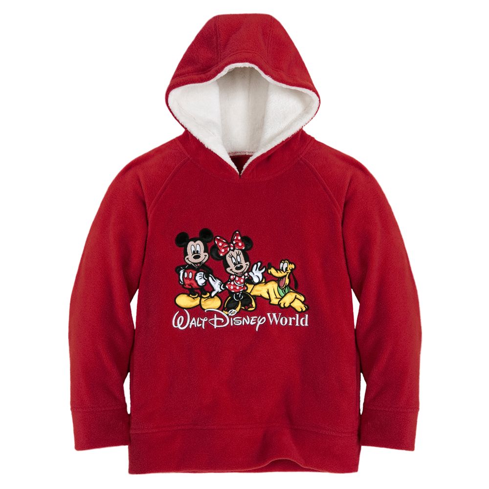 Walt Disney World Fleece Mickey and Minnie Mouse Hoodie for Girls