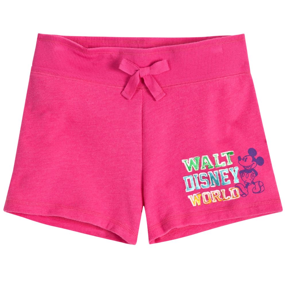 Chromatic Pink Walt Disney World Mickey Mouse Shorts for Girls