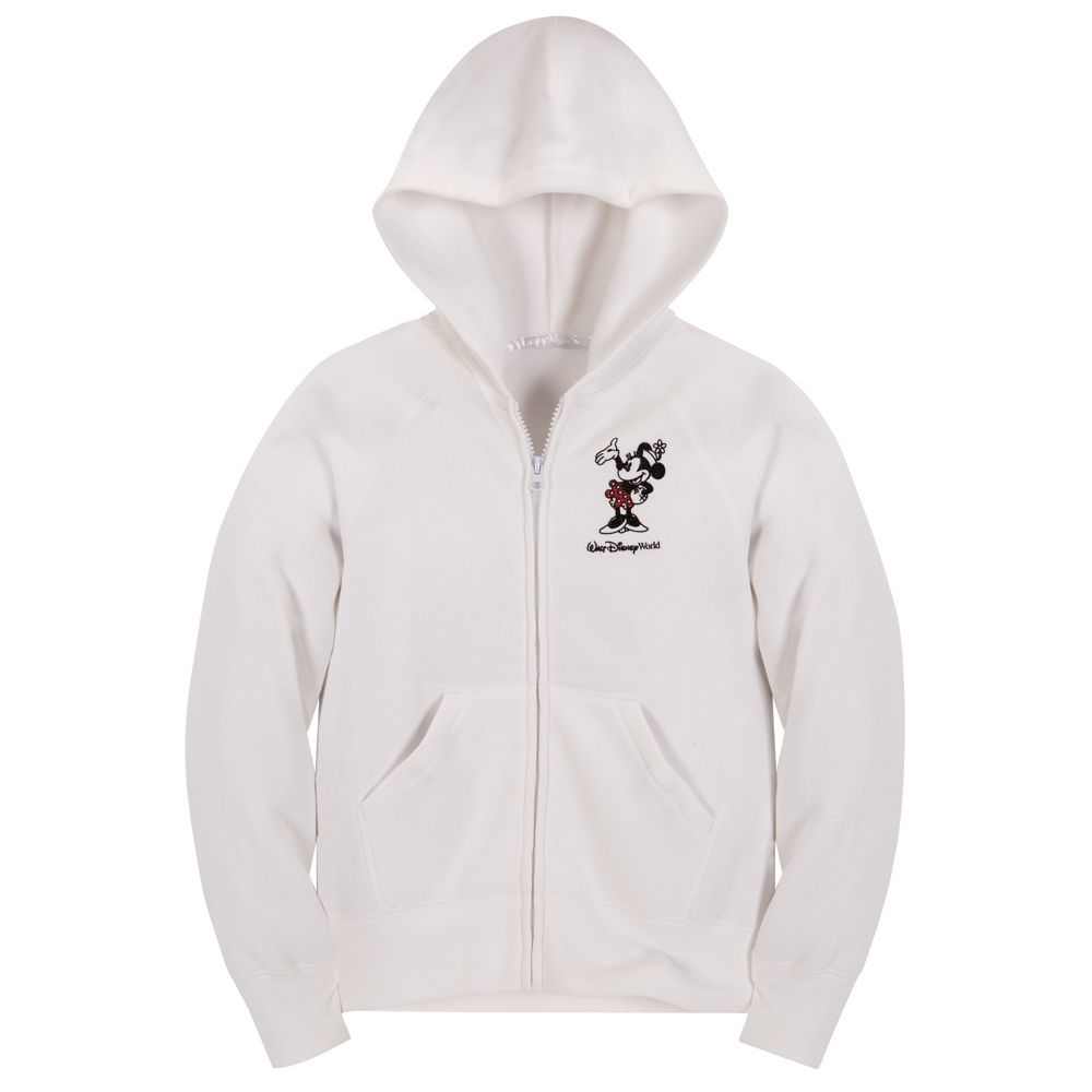 Raglan Fleece Minnie Mouse Hoodie for Girls