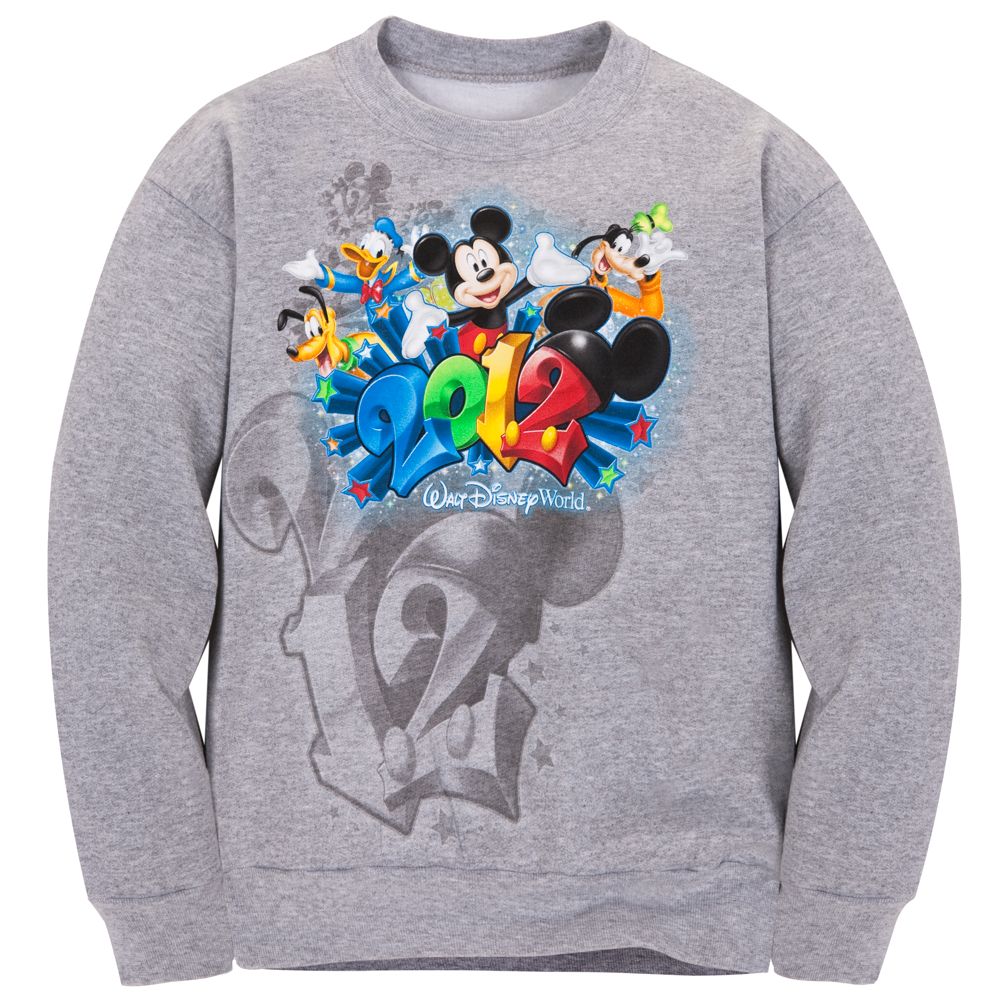 Long Sleeve 2012 Walt Disney World Resort Fleece Sweatshirt for Boys