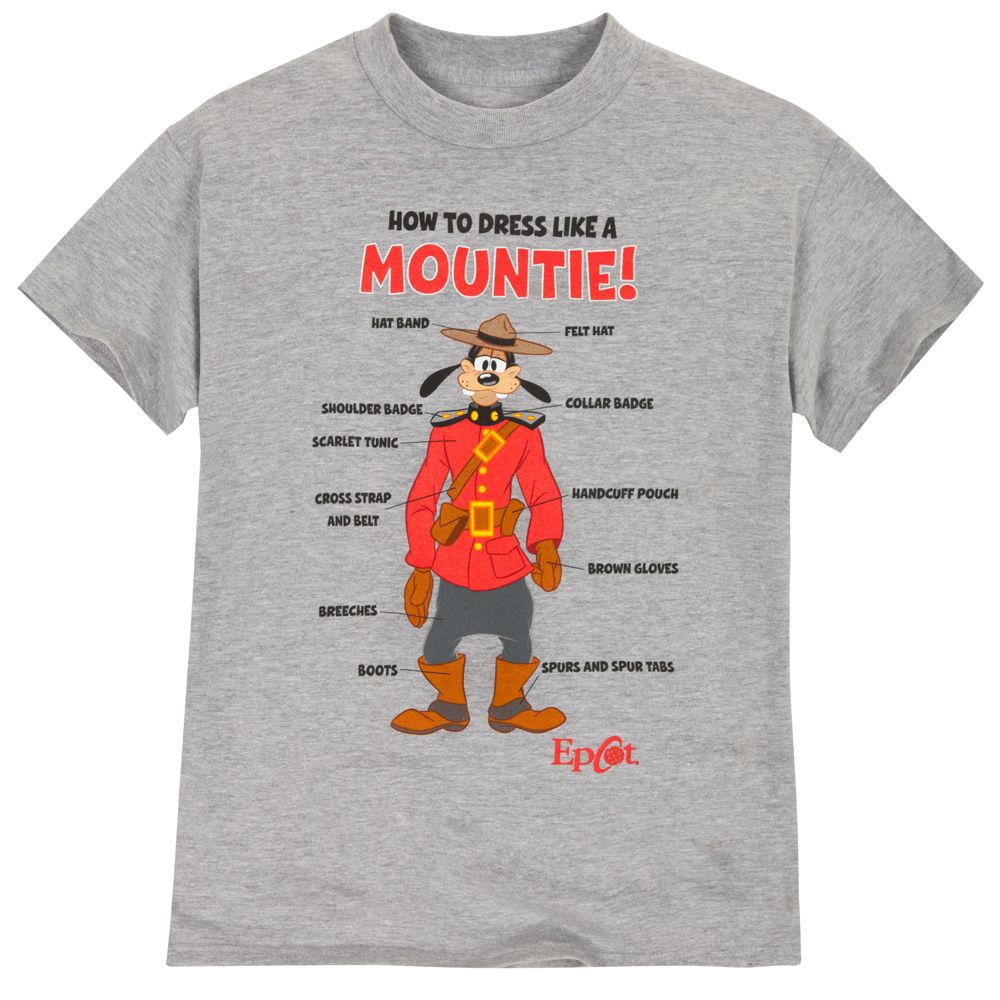 Epcot World Showcase Canada Pavilion How to Dress Like a Mountie! Goofy Tee for Adults