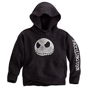 Fleece Pullover Jack Skellington Hoodie for Kids