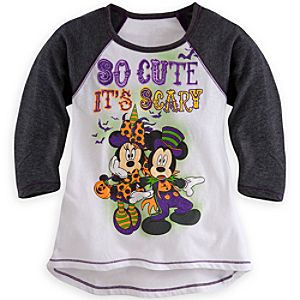 Minnie and Mickey Mouse Raglan Tee for Kids