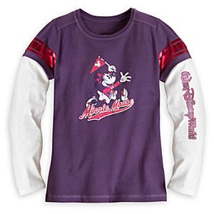 Minnie Mouse Collegiate Long Sleeve Tee for Girls - Walt Disney World