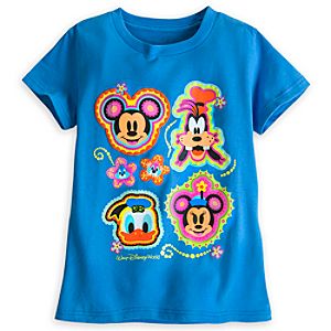 Mickey Mouse and Friends Tee for Girls - Blue - Walt Disney World