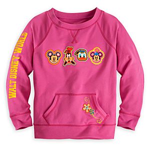Mickey Mouse and Friends Sweatshirt for Girls Walt Disney World - Pink