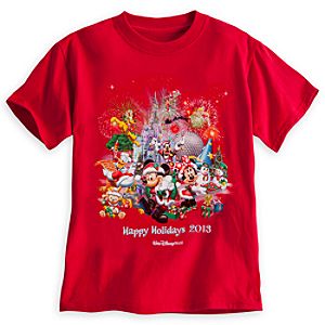 Santa Mickey Mouse and Friends Tee for Boys - Walt Disney World 2013
