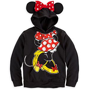 Minnie Mouse Ear Hoodie for Girls