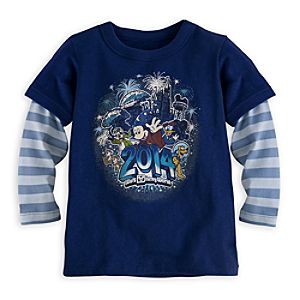 Sorcerer Mickey Mouse and Friends Double-Up Tee for Boys - Walt Disney World 2014