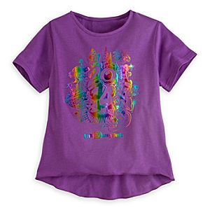 Sorcerer Mickey Mouse and Friends Foil Tee for Girls - Walt Disney World 2014