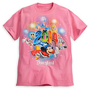 Sorcerer Mickey Mouse and Friends Tee for Adults - Disneyland 2014 - Pink