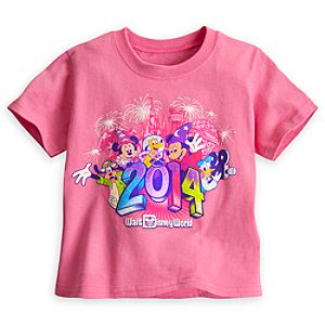 Sorcerer Mickey Mouse and Friends Tee for Toddler Girls - Walt Disney World 2014 - Pink