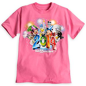 Sorcerer Mickey Mouse and Friends Tee for Girls - Walt Disney World 2014 - Pink
