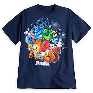 Sorcerer Mickey Mouse and Friends Tee for Adults - Disneyland 2014 - Navy