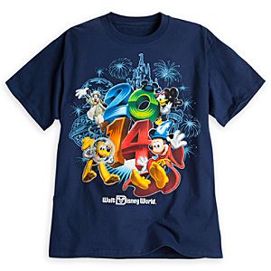 Sorcerer Mickey Mouse and Friends Tee for Adults - Walt Disney World 2014 - Navy