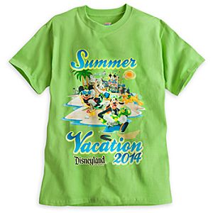 Mickey Mouse and Friends Tee for Adults - Summer Vacation 2014 - Disneyland