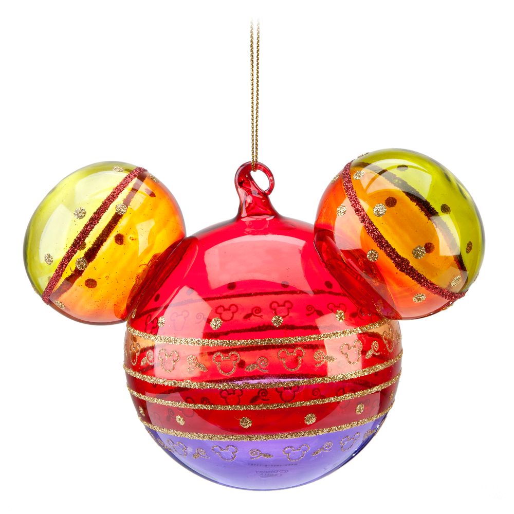 Bohemian Rainbow Mickey Mouse Ornament