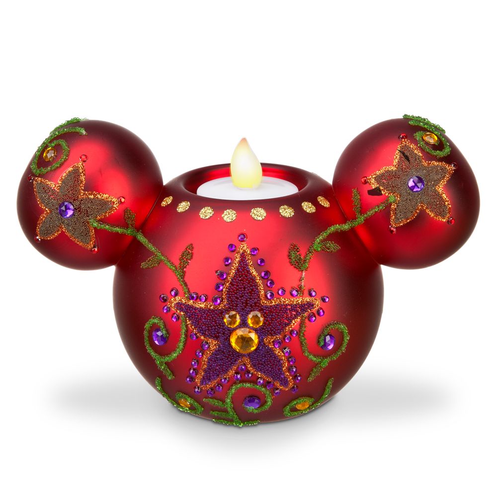 Bohemian Holiday Mickey Mouse Candle Holder