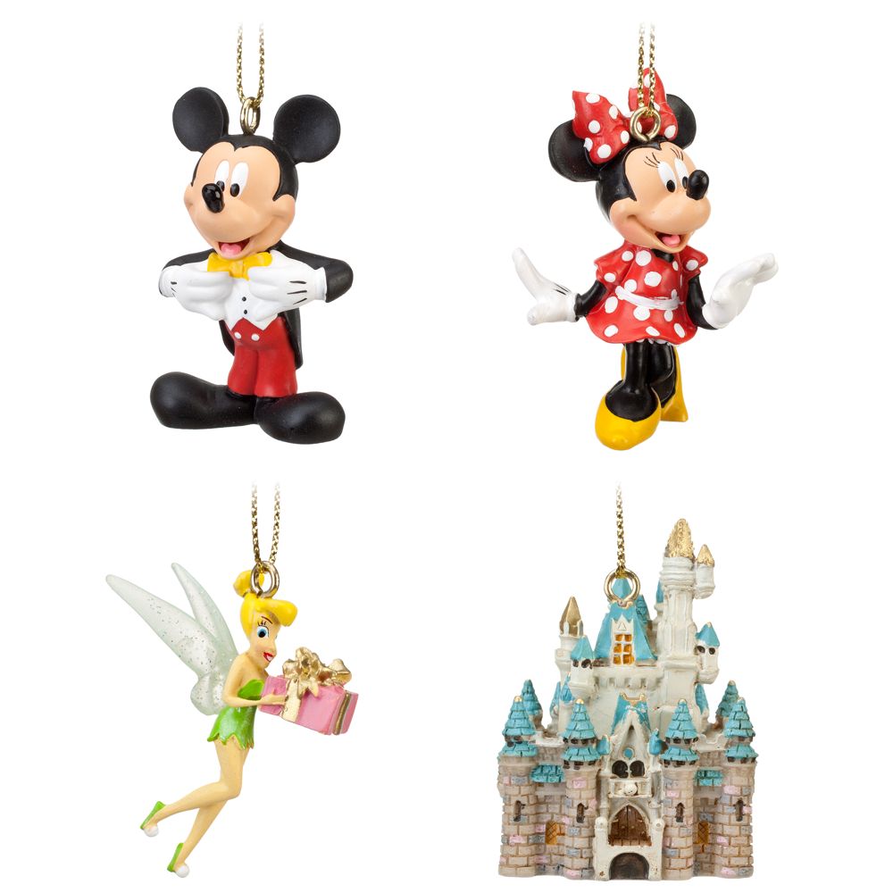Walt Disney World Miniature Ornament Set -- 4-Pc.