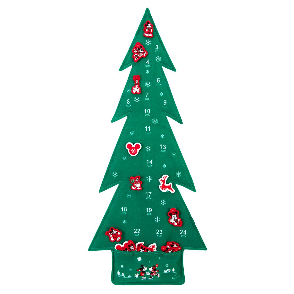 Red and White Holiday Mickey Mouse Advent Calendar