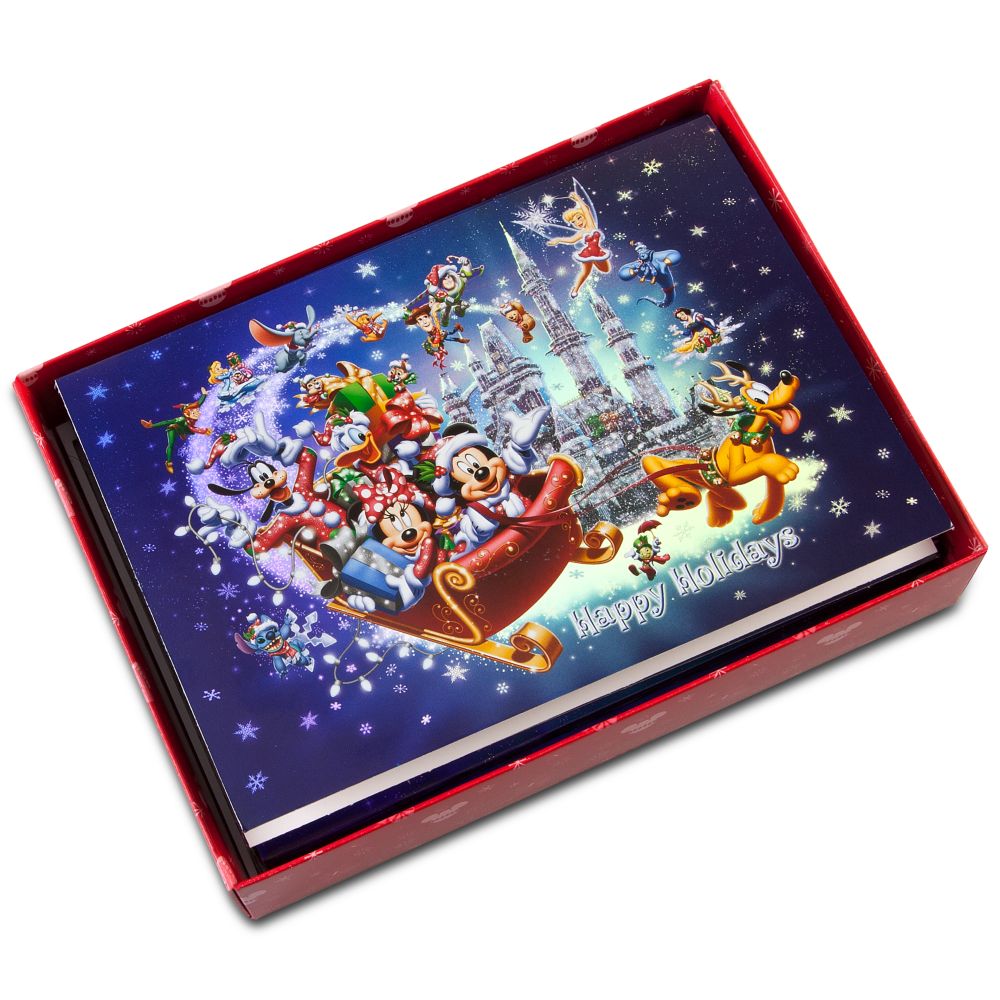 Santa Mickey and Friends Greeting Cards
