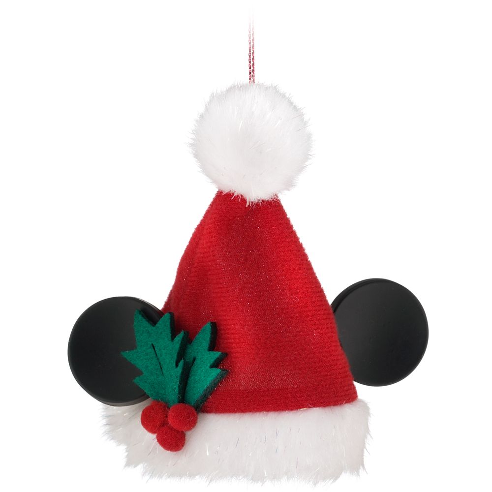 Santa Mickey Mouse Ear Hat Ornament