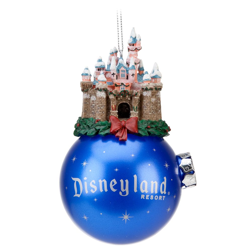 Glitter Disneyland Sleeping Beauty Castle Ornament