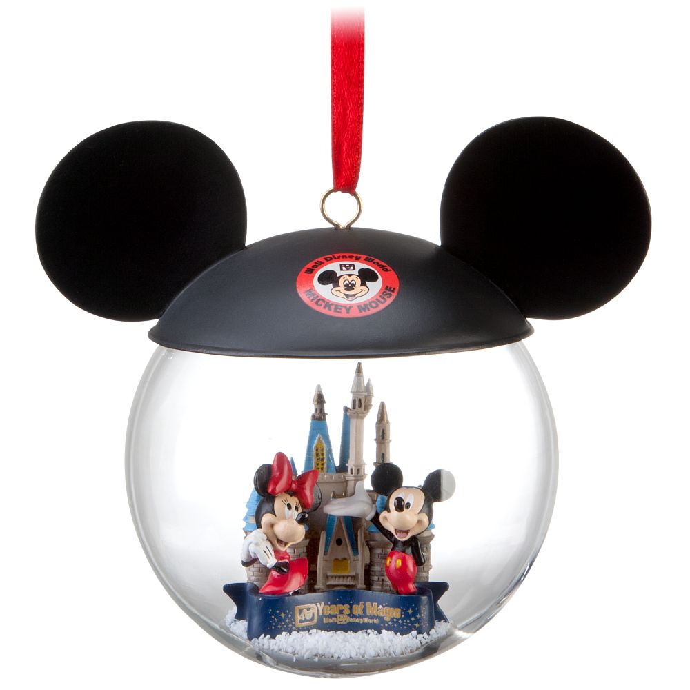 Walt Disney World Icon Mickey Mouse Ornament with Mouseketeer Ear Hat
