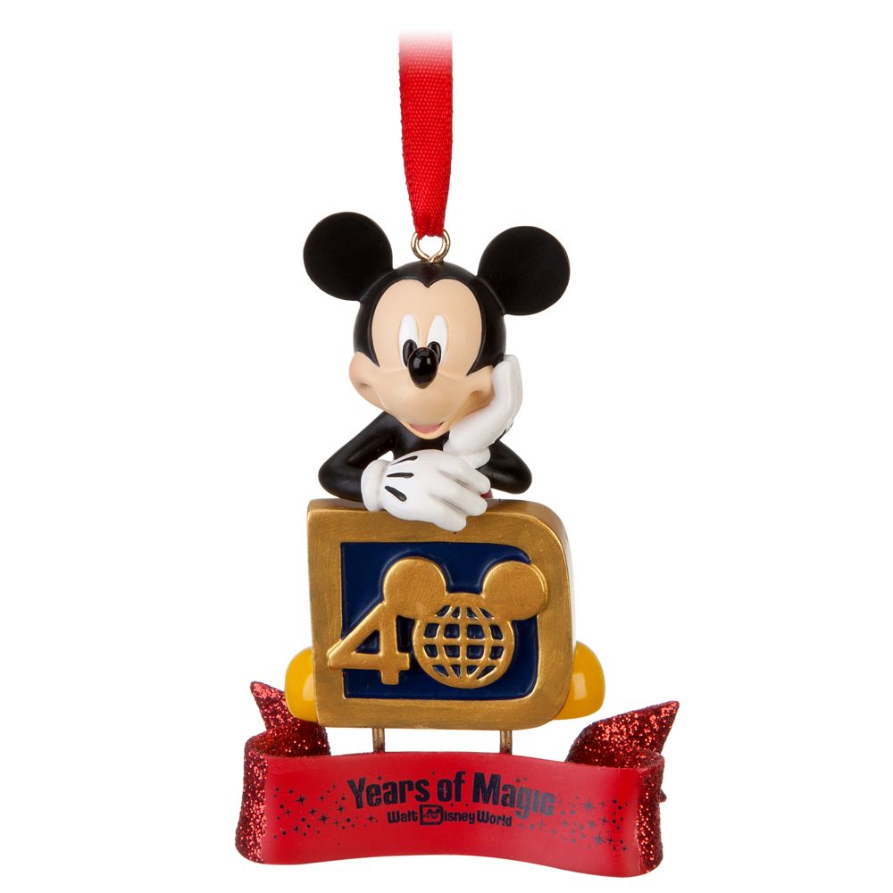 Walt Disney World 40 Years of Magic Mickey Mouse Ornament