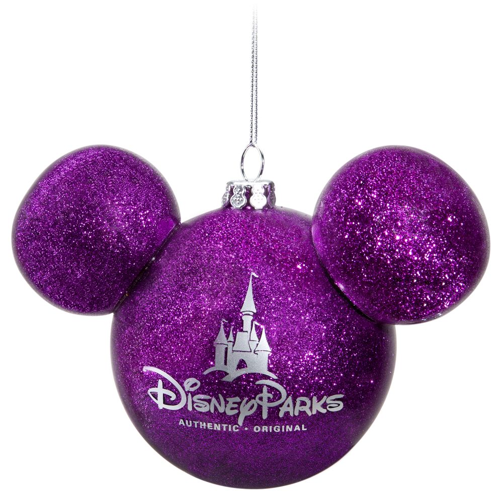 Icon Mickey Mouse Ornament -- Purple