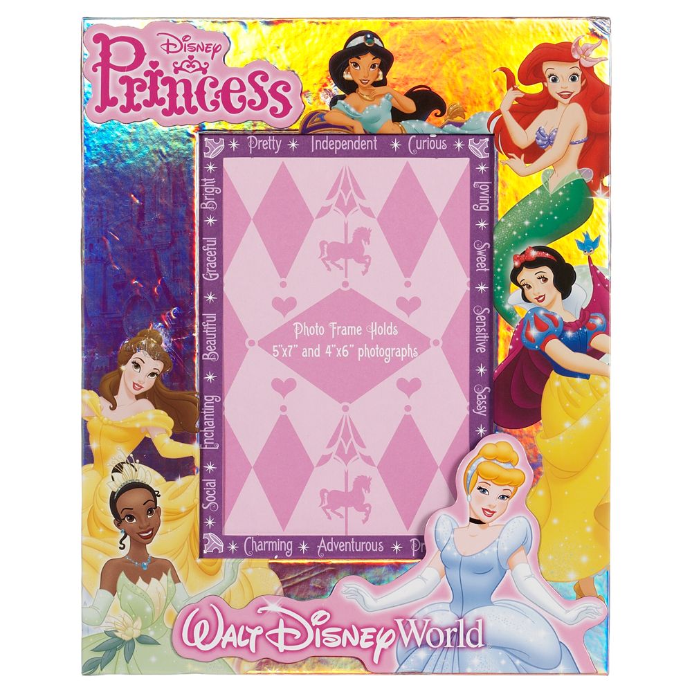 Walt Disney World Princess Photo Frame -- Adjustable 5 x 7 or 4 x 6