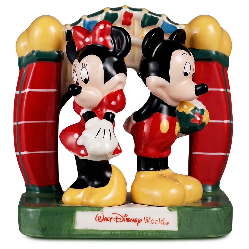 Walt Disney World Minnie and Mickey Mouse Salt and Pepper Shaker Set -- 3-Pc.