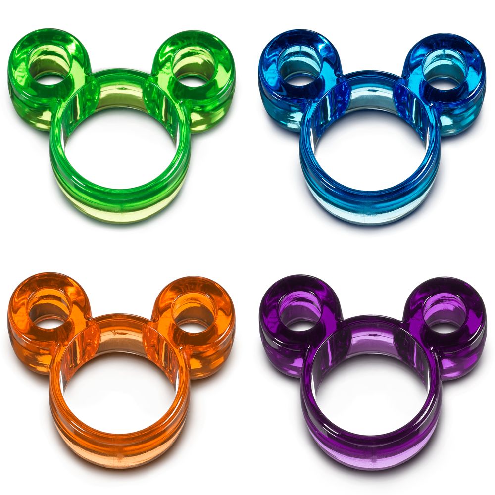 Color Fusion Mickey Mouse Napkin Ring Set -- 4-Pc.