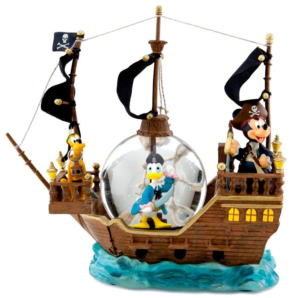 Mini Pirates of the Caribbean Mickey Mouse and Friends Snowglobe