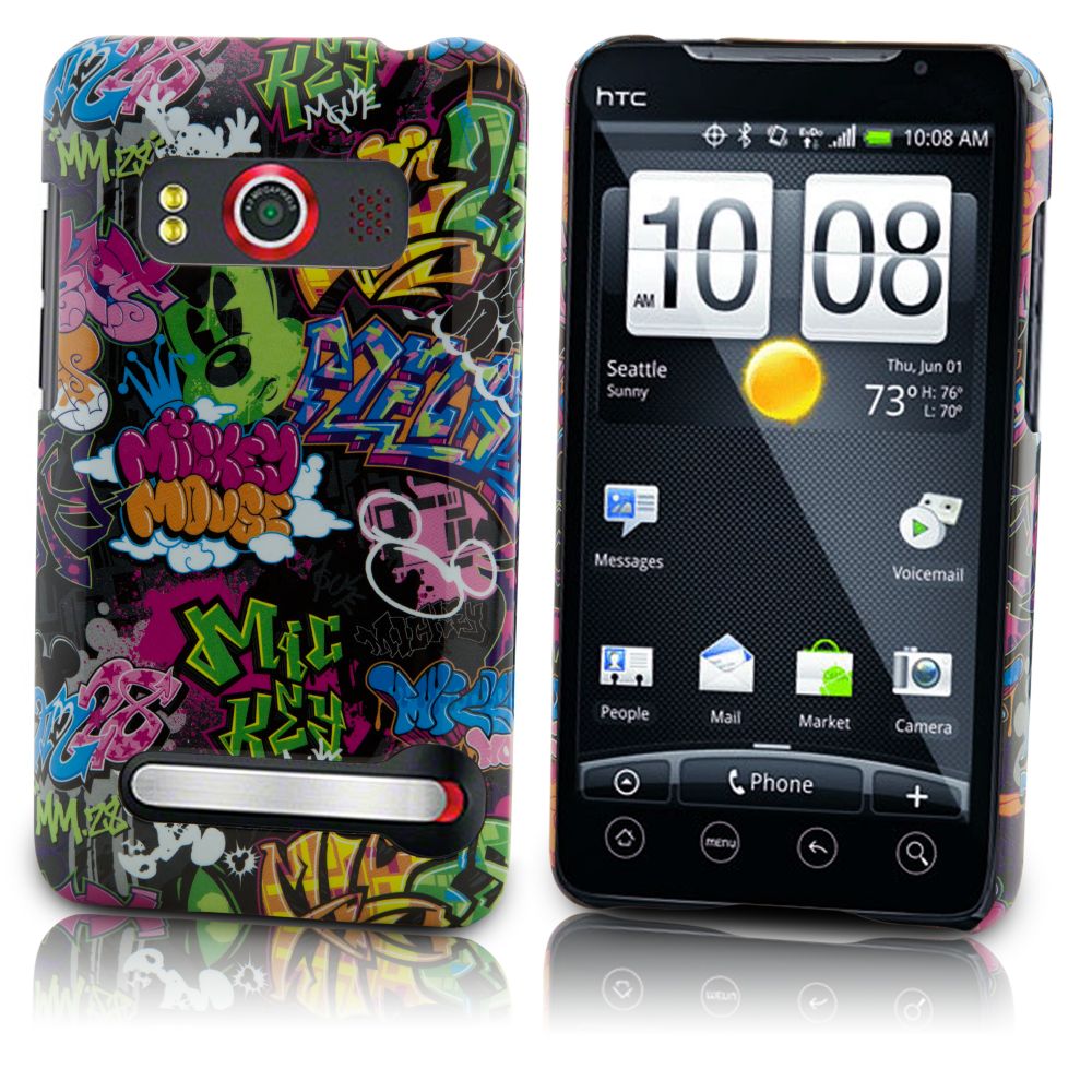 Sketch Art Mickey Mouse HTC Evo 4G Phone Case