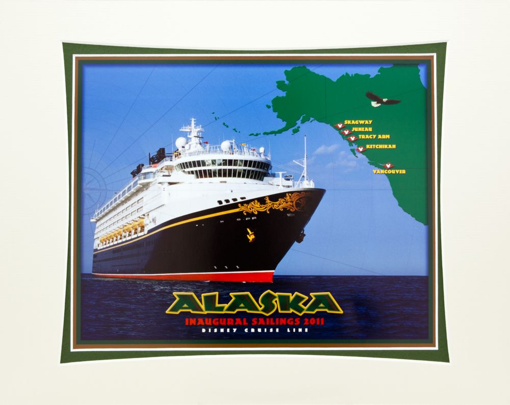 Disney Cruise Line Alaska Art Print -- 11 x 14