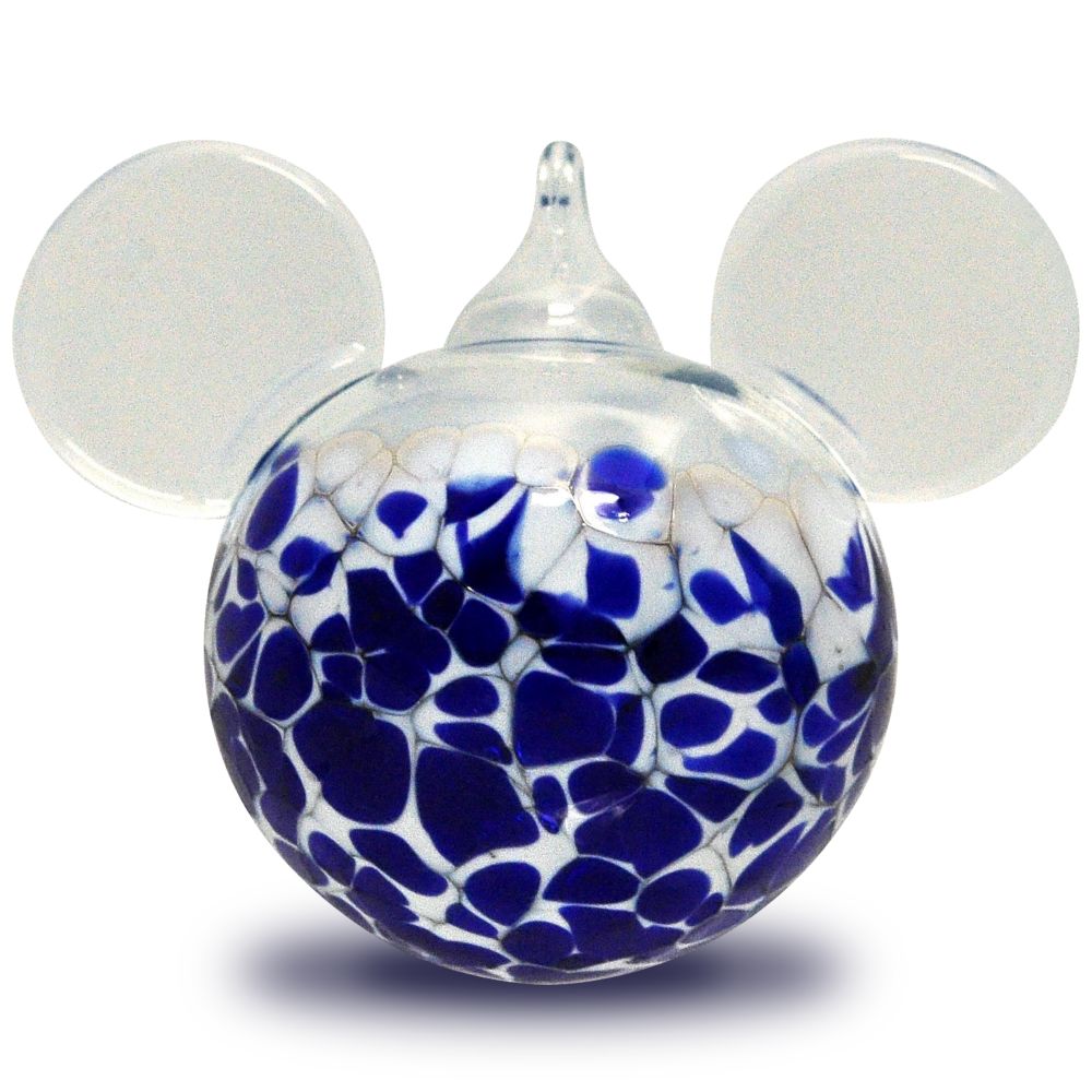Blown Glass Mickey Mouse Ornament by Reinhard Herzog - Small