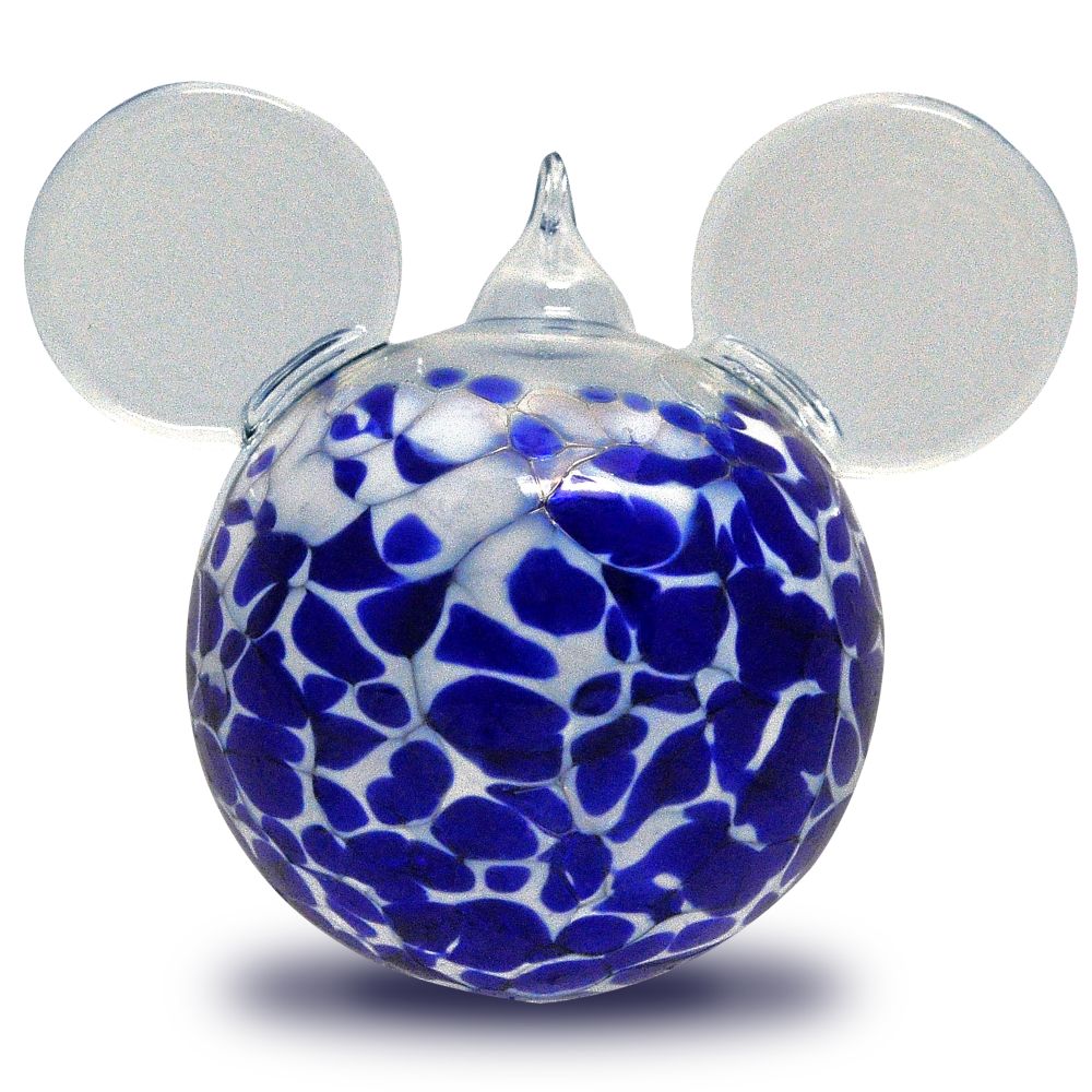 Blown Glass Mickey Mouse Ornament by Reinhard Herzog - Large