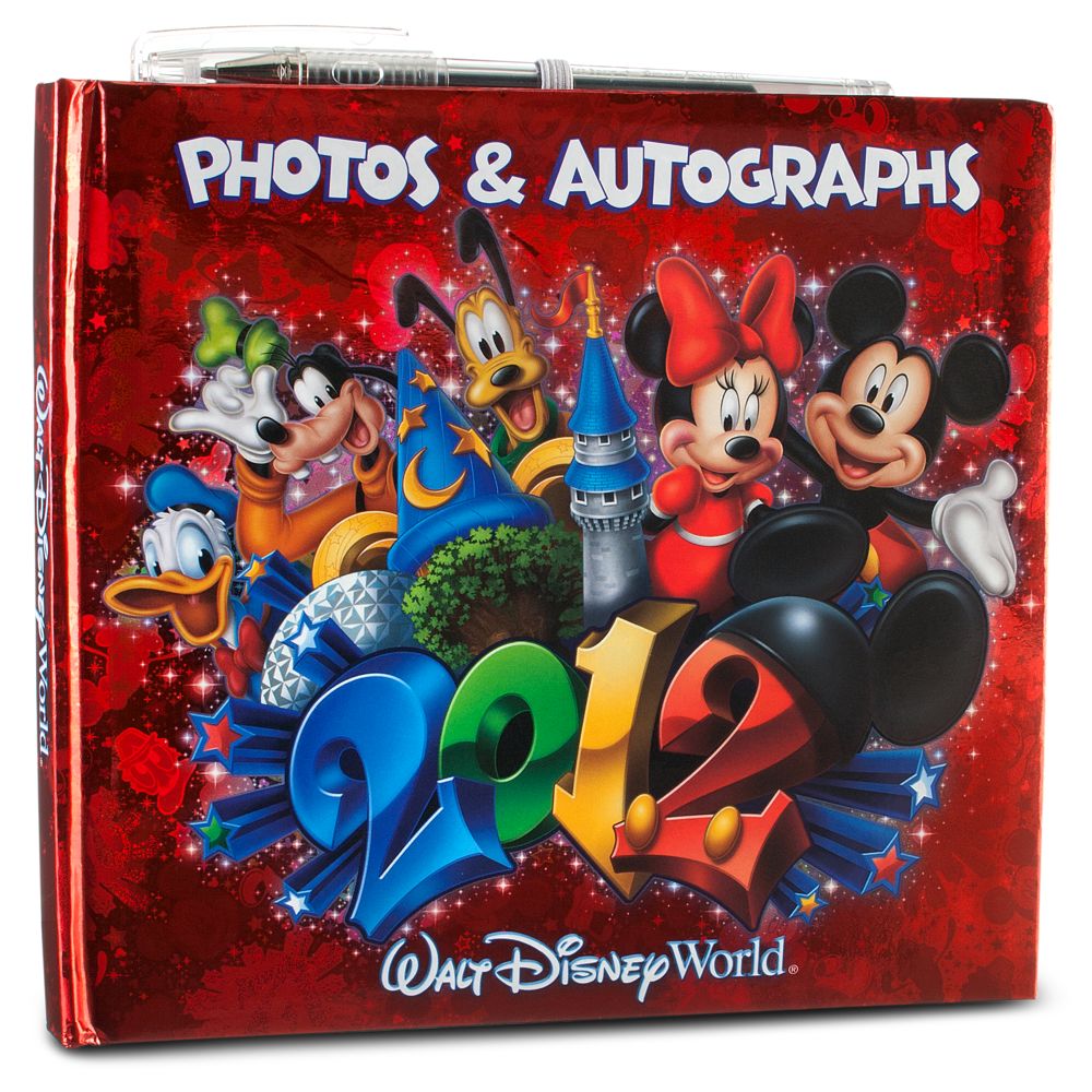2012 Walt Disney World Resort Photo & Autograph Book with Pen