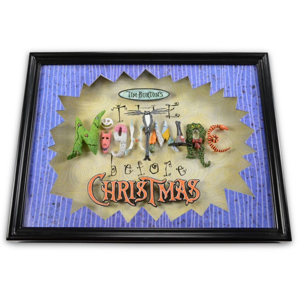 Nightmare Before Christmas Framed Sculpture by Dave Avanzino