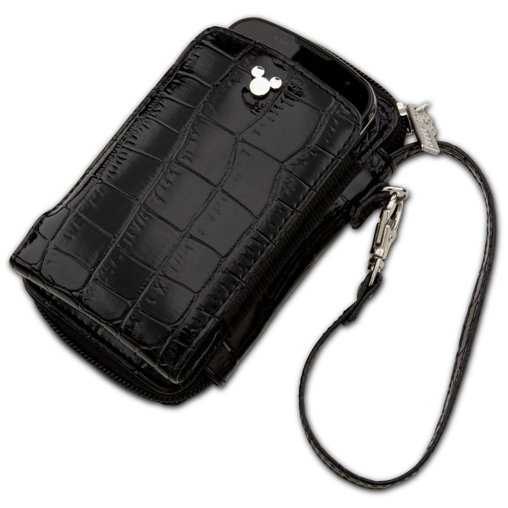 Crocodile Mickey Mouse Smartphone Case and Purse -- Black