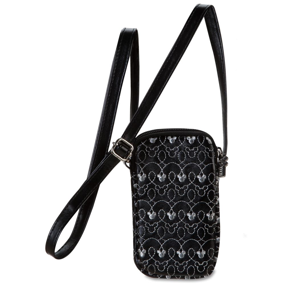 Embroidered Mickey Mouse Smartphone Case -- Black