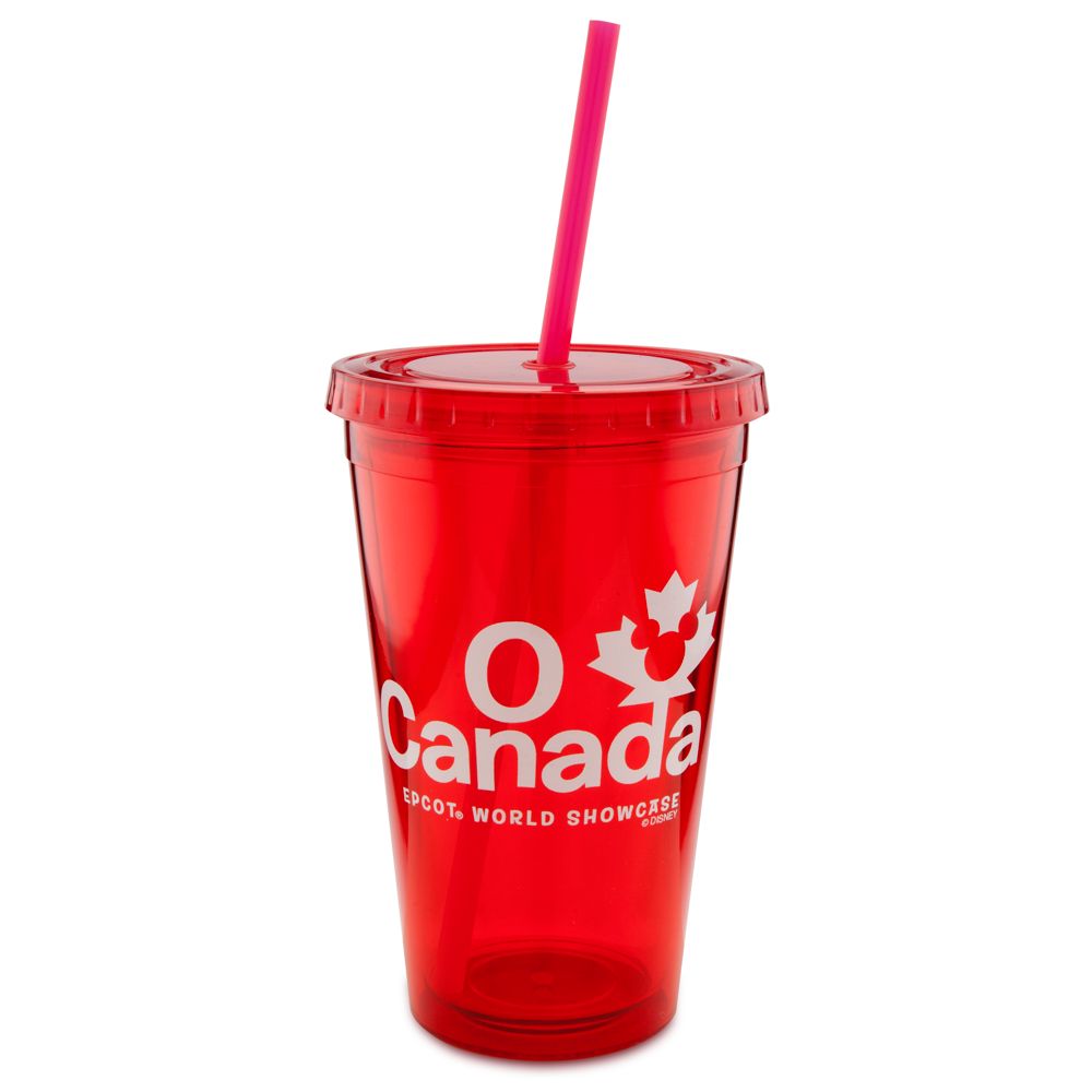 Epcot World Showcase Canada Pavilion O Canada Tumbler With Straw