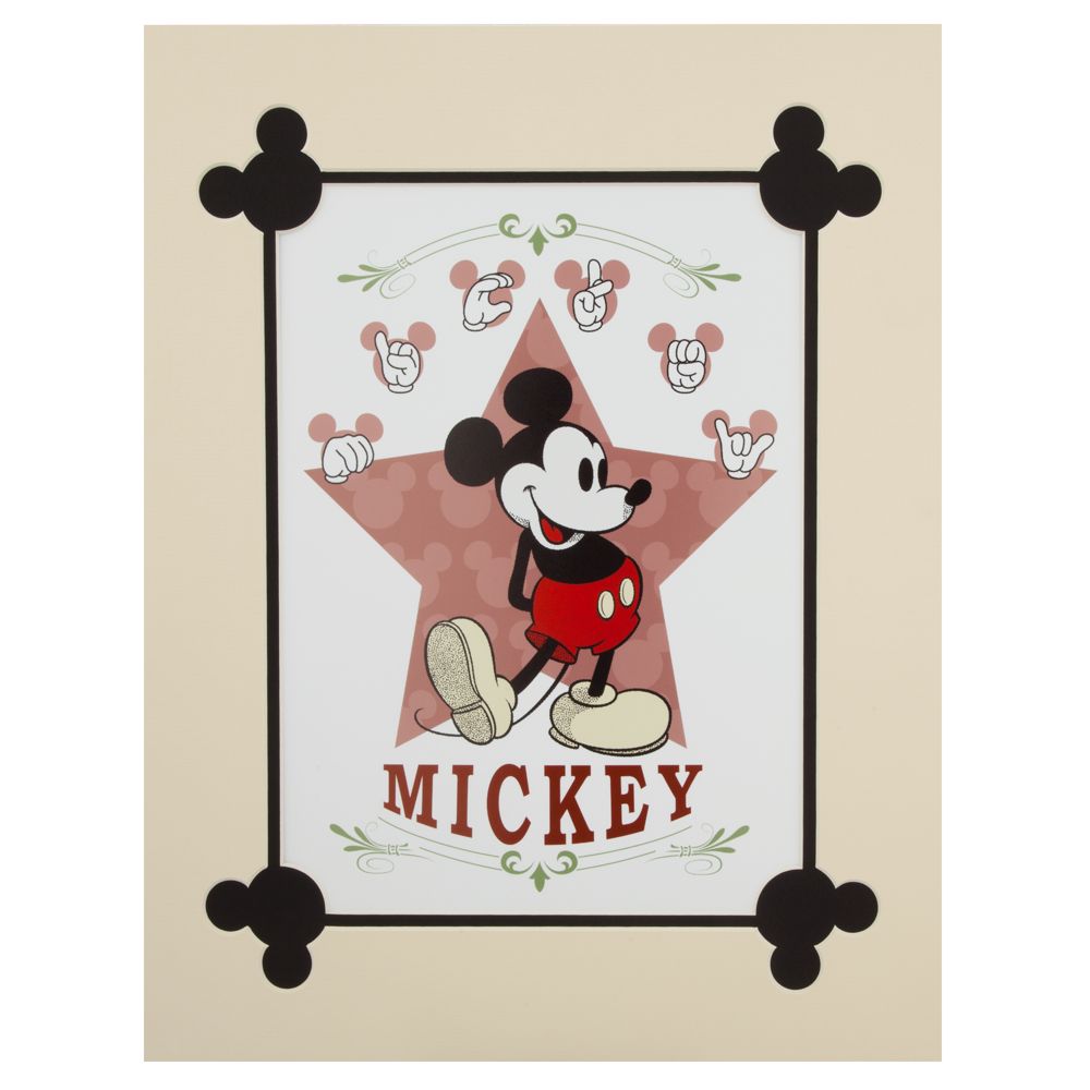 SIGNin In The Street Mickey Mouse Deluxe Print