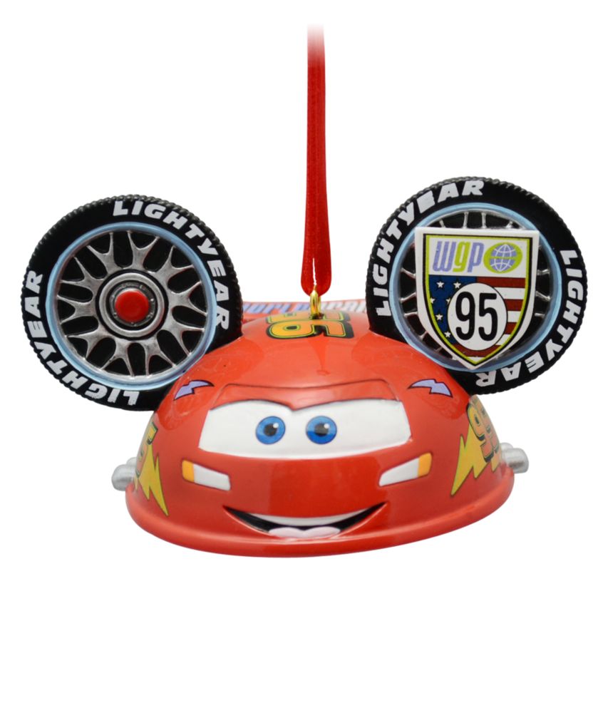 Limited Edition Ear Hat Lightning McQueen Ornament