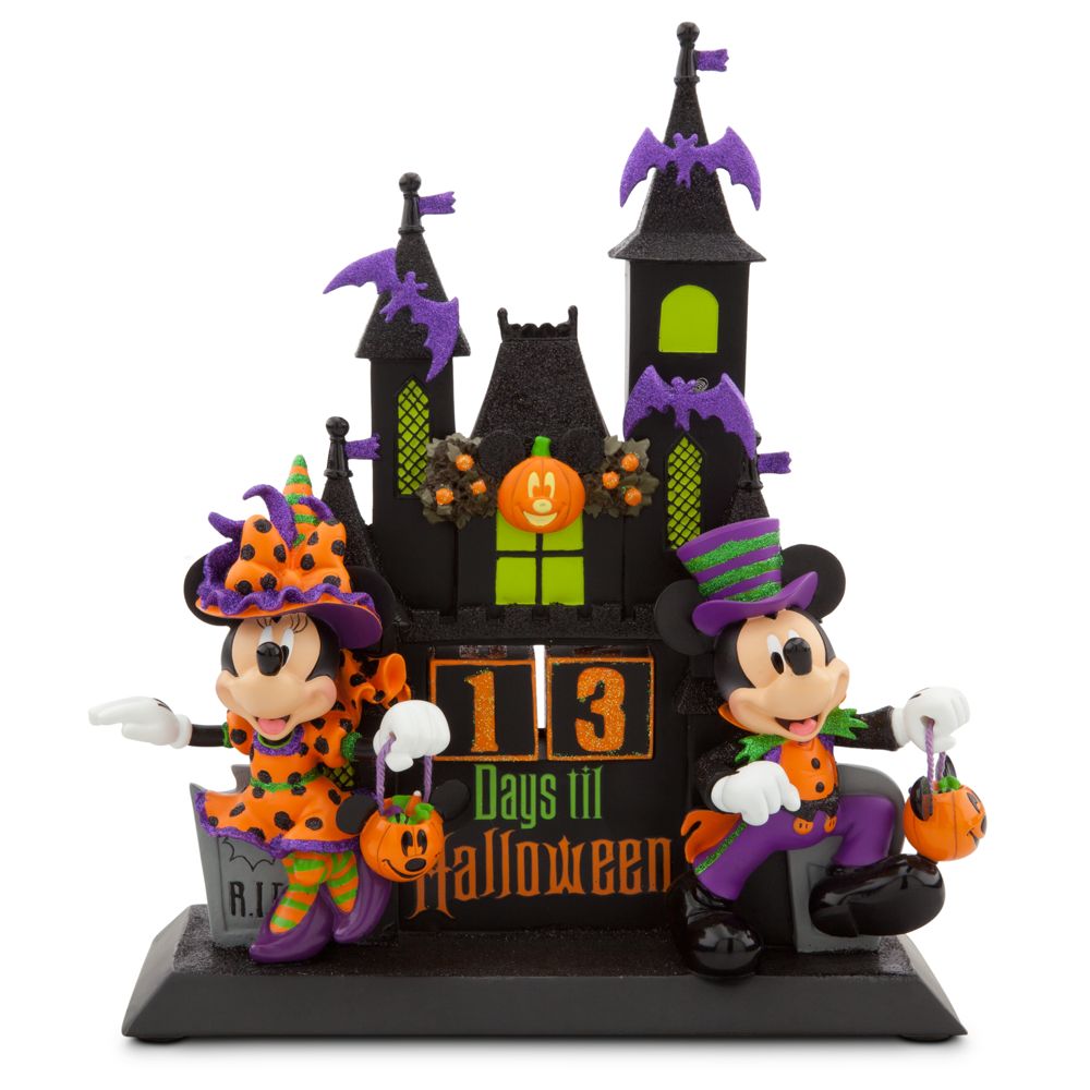 Minnie and Mickey Mouse Figural Halloween Countdown Calendar