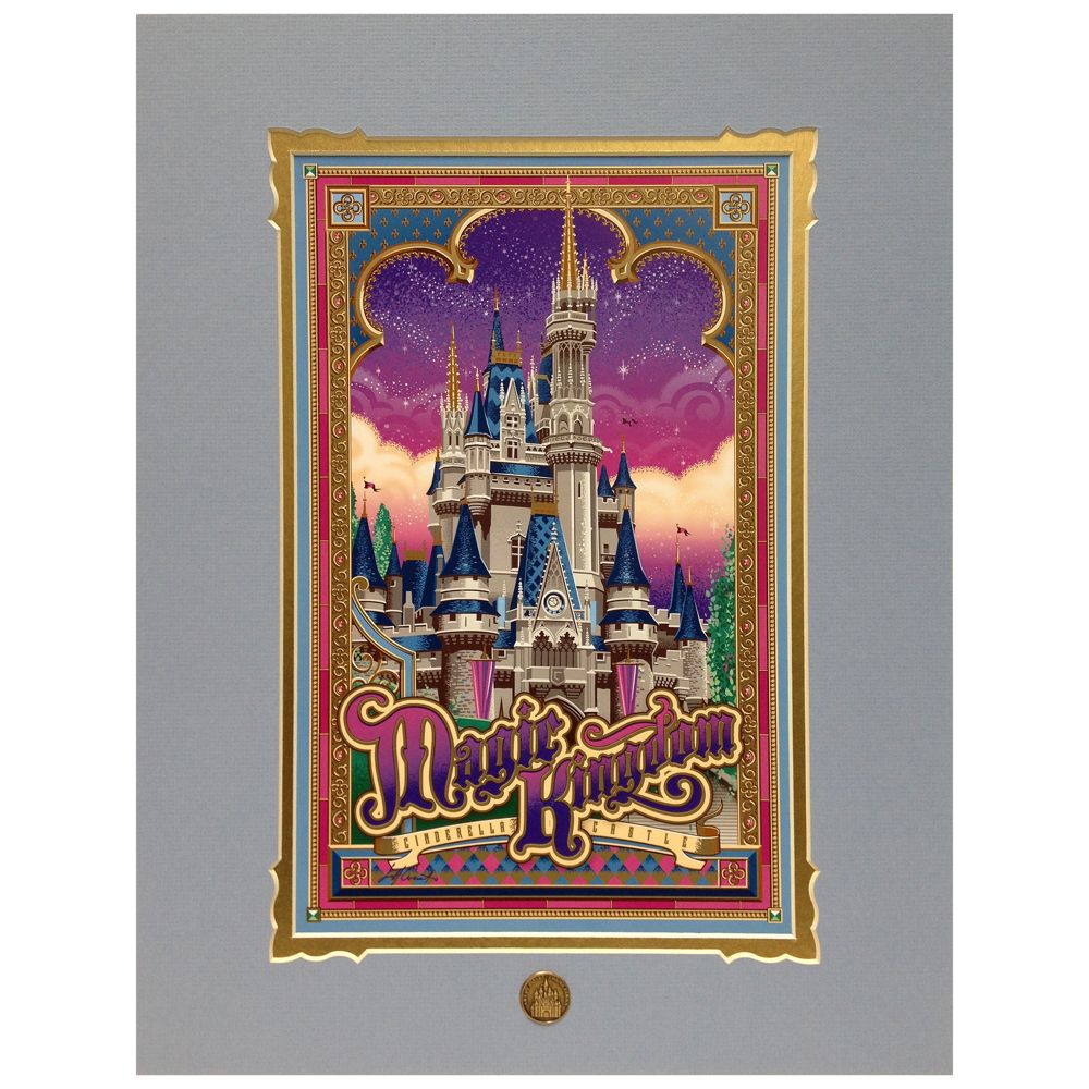 Walt Disney World Cinderella Castle Deluxe Print by Jeff Granito